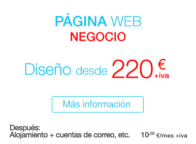 220 euros diseño de páginas web en Azuqueca y Alcalá de Henares
