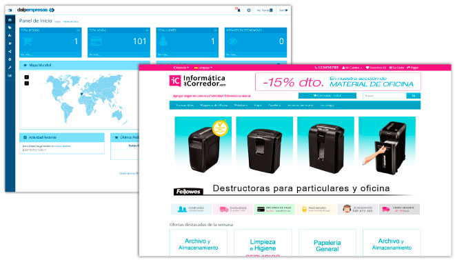 Tienda y Panel de administración